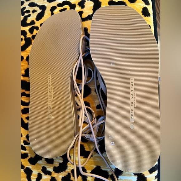 LOEFFLER RANDALL Beau Platform Wrap Tie-Up Sandals in Nude ANTHROPOLOGIE - Picture 7 of 11